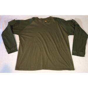 Voodoo Tactile Combat Shirt Pockets Vented Adjustable Wrists Army Green Sz XXL